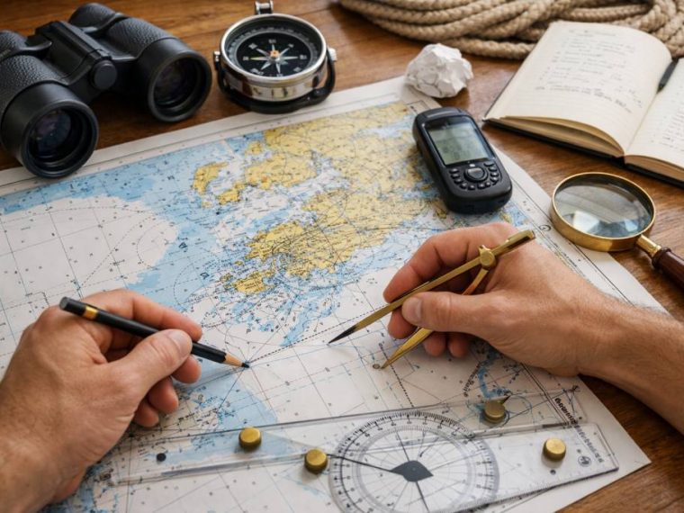 Permis hauturier exercices : méthodes et exemples pour réussir la navigation à la carte