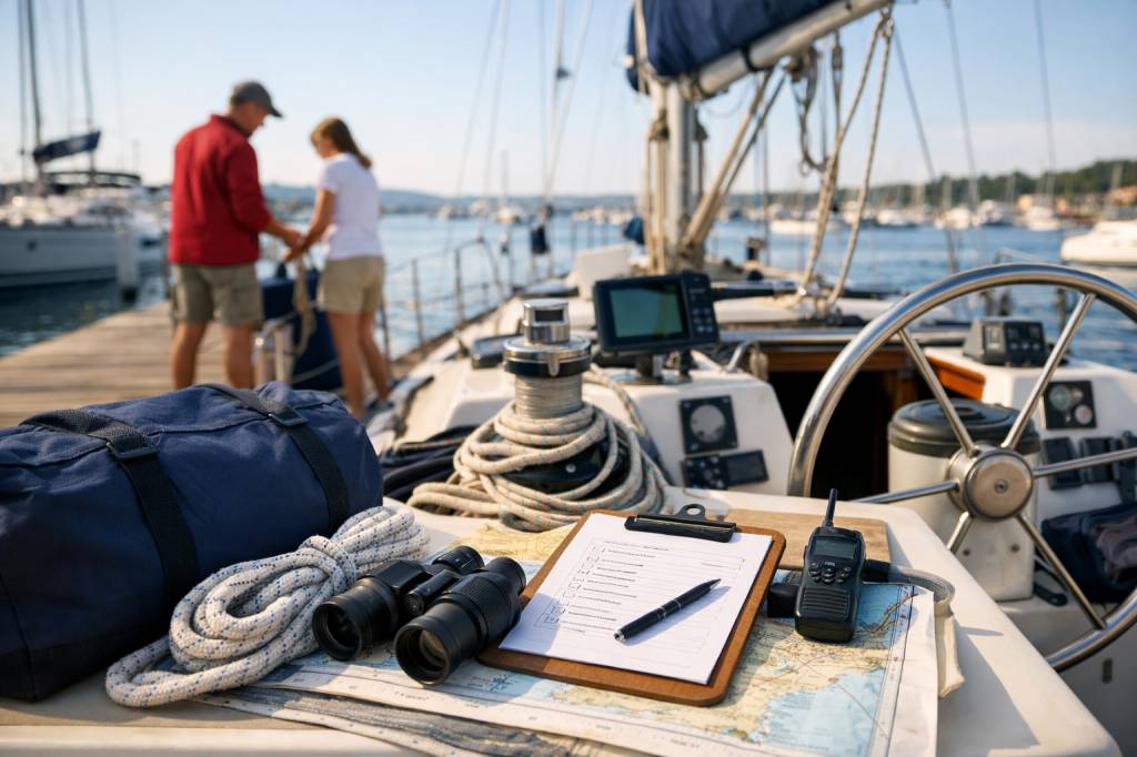 Check-list complète pour préparer un départ de croisière en toute sérénité avant de quitter le quai