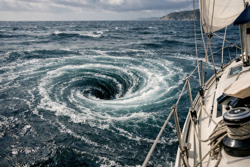 Tourbillon dans l'eau nom : comprendre ce phénomène en navigation et ses conséquences pour les marins