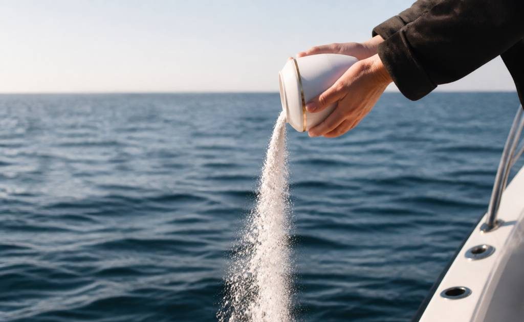Disperser les cendres en mer : règles, démarches et conseils pour une cérémonie en toute sérénité