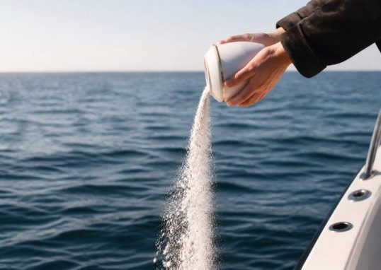Disperser les cendres en mer : règles, démarches et conseils pour une cérémonie en toute sérénité