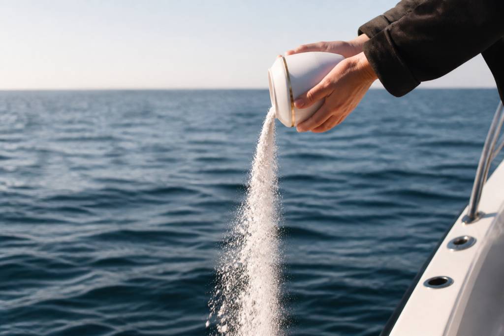 Disperser les cendres en mer : règles, démarches et conseils pour une cérémonie en toute sérénité