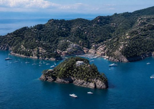 Portofino map : carte et itinéraire de navigation au large de Portofino